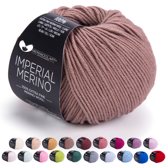 IMPERIAL Kaffeemilch Merinowolle Garne 50g 125m