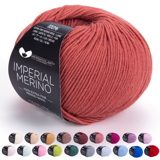 IMPERIAL Dark Powder Merinowolle Garne 50g 125m
