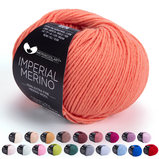 IMPERIAL Ruddy Merinowolle Garn 50g 125m