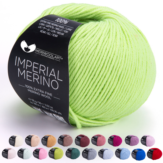 IMPERIAL Salat Merinowolle Garne 50g 125m