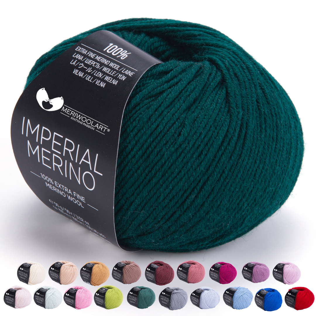 MeriWoolArt Merino Wool Yarn - 125m Soft Wool For Knitting & Crochet - Made In Turkey 10 thumbnail image