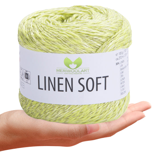 Green 7311 Linen Soft Yarn 100g 272m