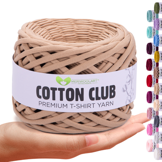 Coton Club marron laiteux 10 mm x 110 m