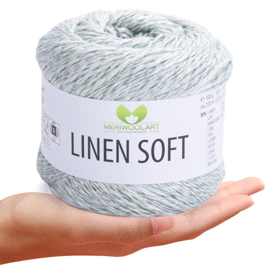 Green 7312 Linen Soft Yarn 100g 272m