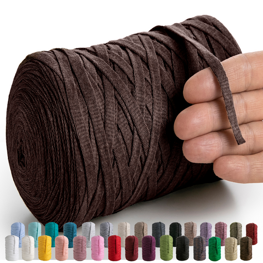 Ruban de coton bordeaux 10 mm 150 m