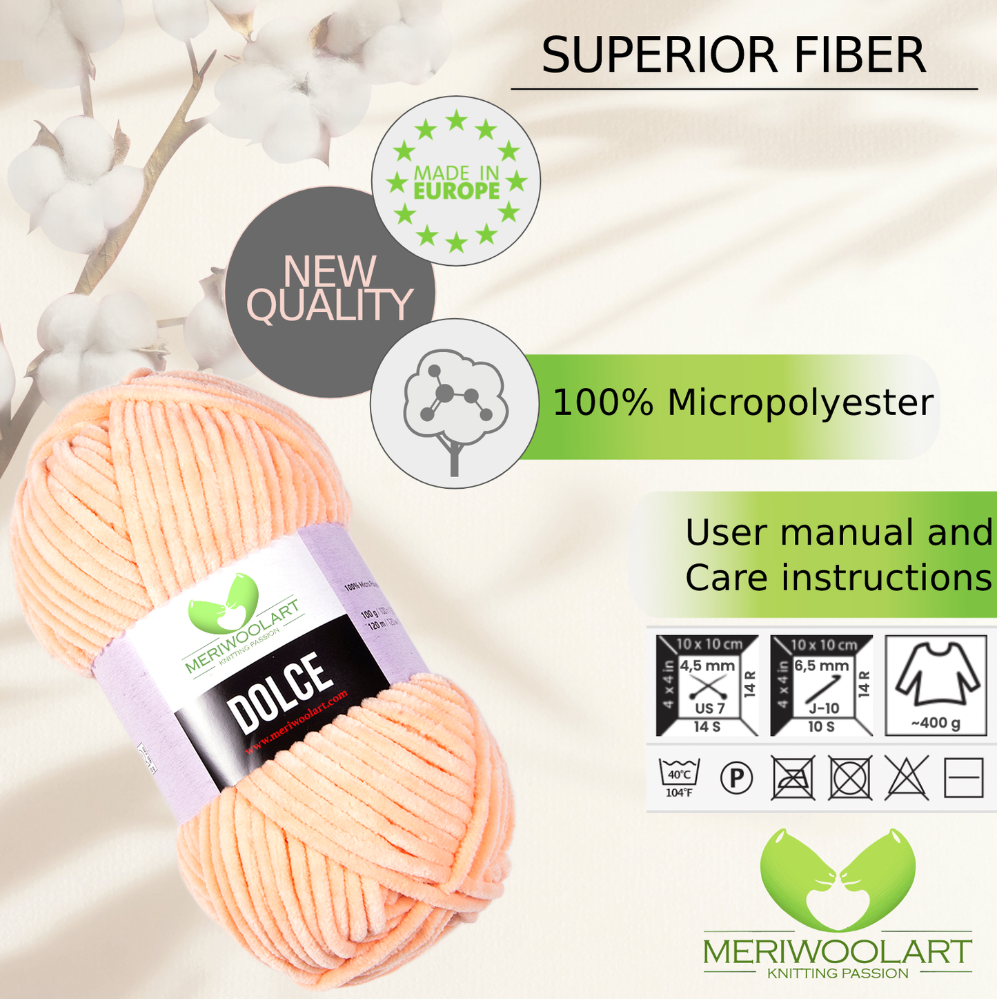 DOLCE Nude MIKROPOLYESTER 100G 120M