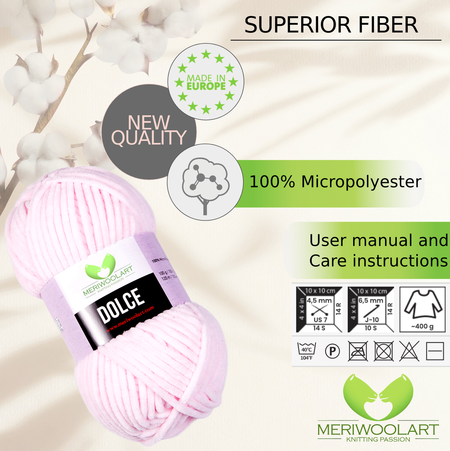 DOLCE Baby Pink MIKROPOLYESTER 100G 120M