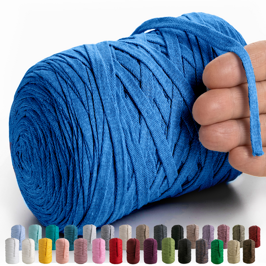 Dark Blue Cotton Ribbon 10mm 150m