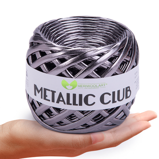 METALLIC Nickel T-Shirt Garn 8mm x 55m