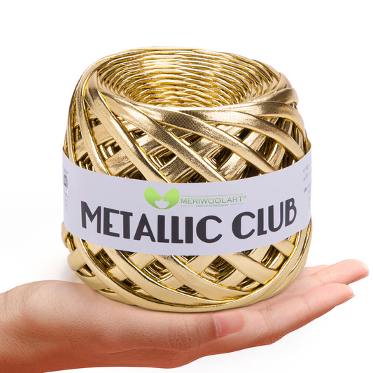 METALLIC Gold T-Shirt Garn 8mm x 55m