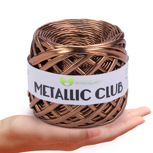METALLIC Bronze T-Shirt Garn 8mm x 55m