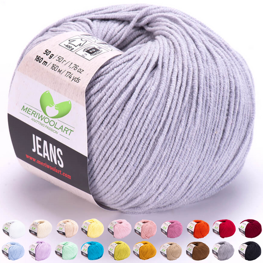 JEANS Stahl-Baumwollgarn 50g 160m