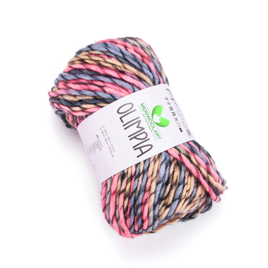 OLIMPIA-1414 GROBES GARN AUS MERINOWOLLE