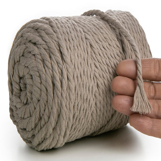 SAND MACRAMÉ ROPE 6 MM, 100 M