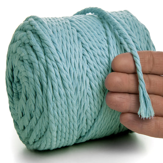 CORDE AQUA MACRAMÉ 6 MM, 100 M