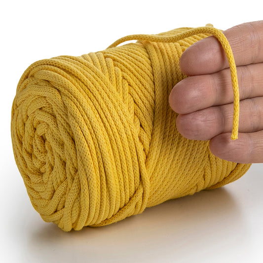 Cordon macramé tabac 4 mm 85 m