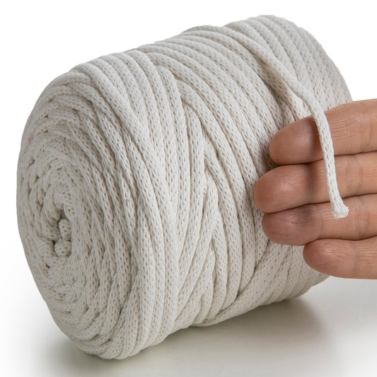 Cordon macramé naturel 6 mm 85 m