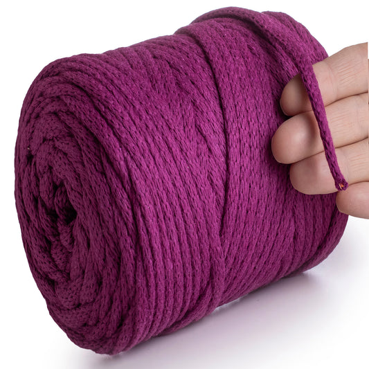 Violette Makramee-Kordel 6 mm, 85 m