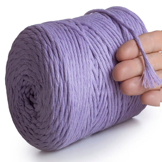Macramé simple torsadé lavande 4 mm 225 m