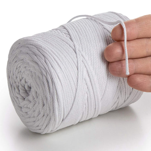 Coton Macramé Blanc 2mm 250m
