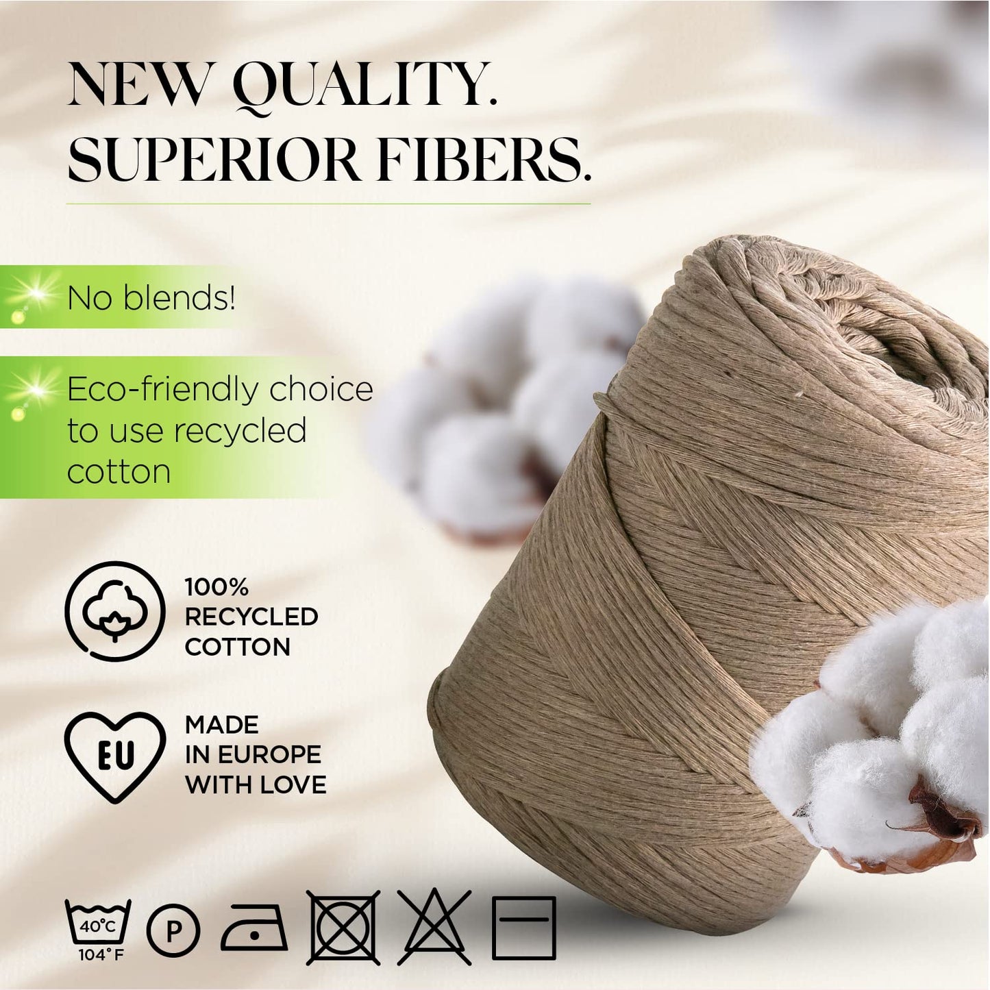 Macramé simple torsadé sable foncé 3 mm 200 m