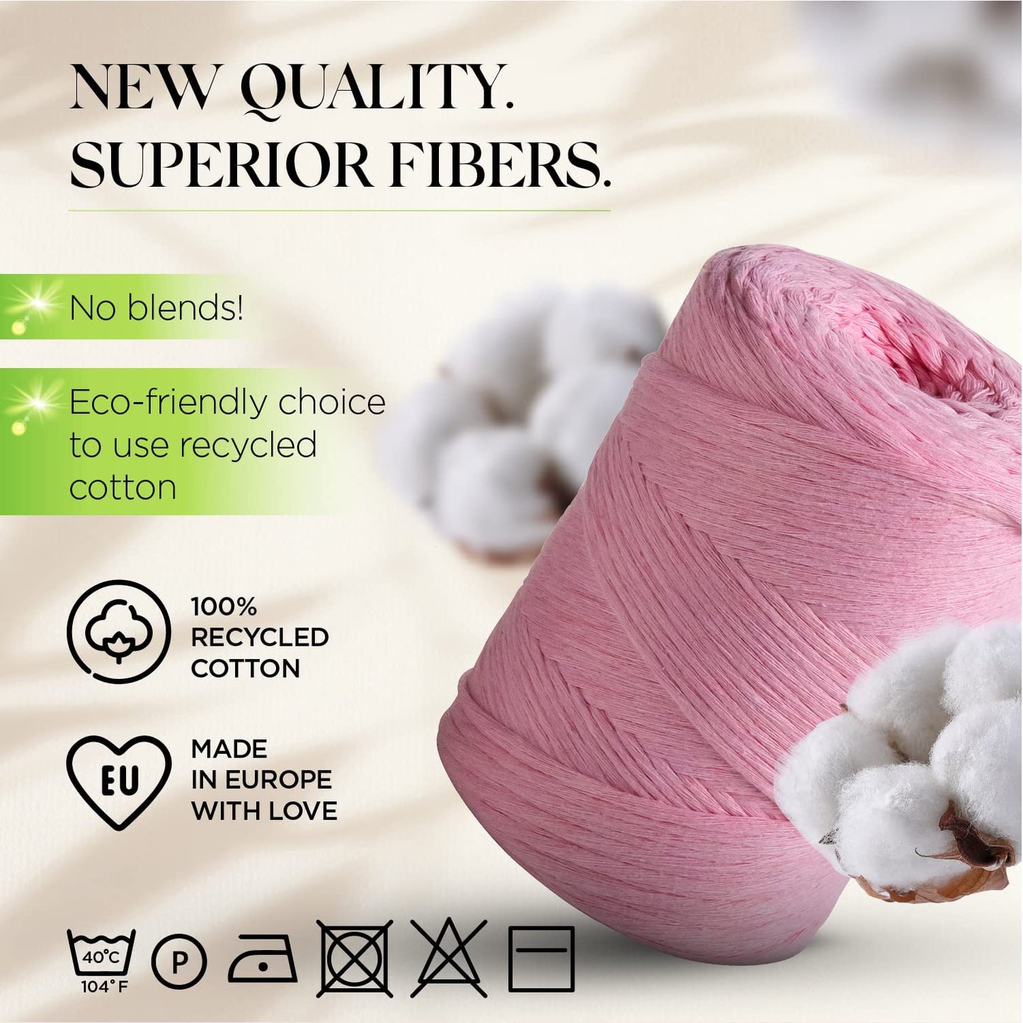Macramé simple torsadé rose 3 mm 200 m