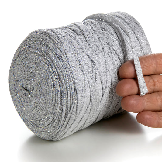 Ruban de coton lurex frêne 10 mm 125 m