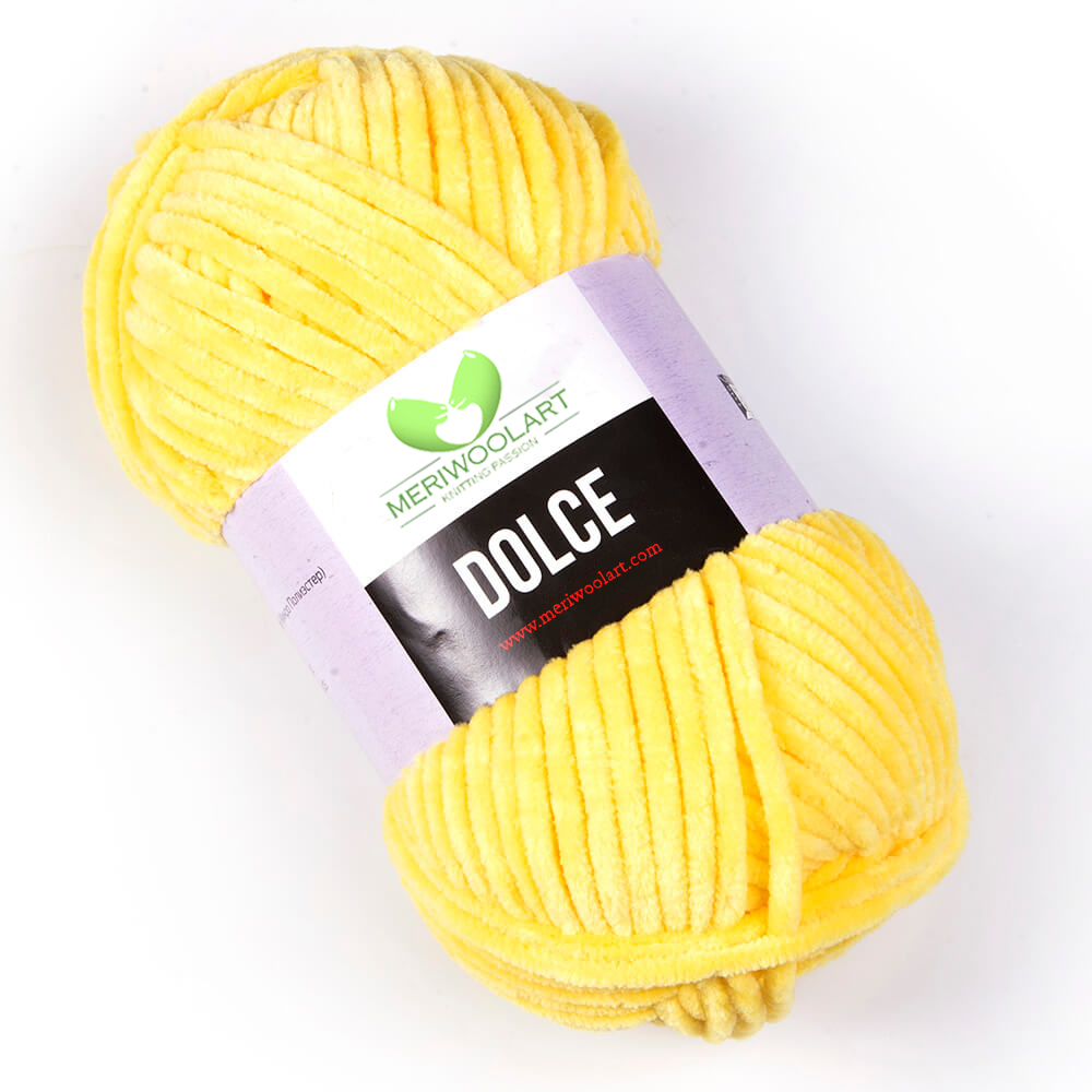 Micropolyester jaune Dolce 100 g 120 m