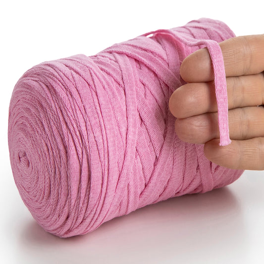 Ruban de coton rose 10 mm 150 m