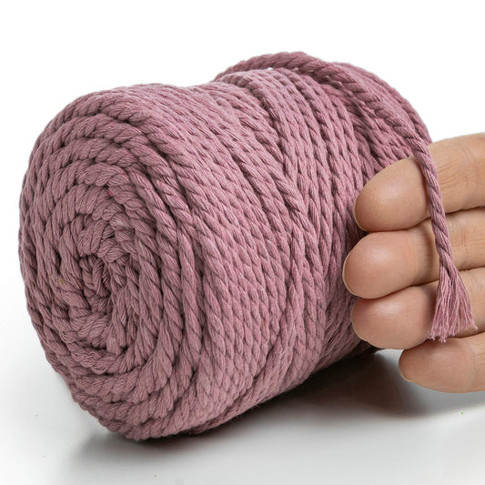 CORDE MACRAMÉ PRUNE 4 MM, 75 M
