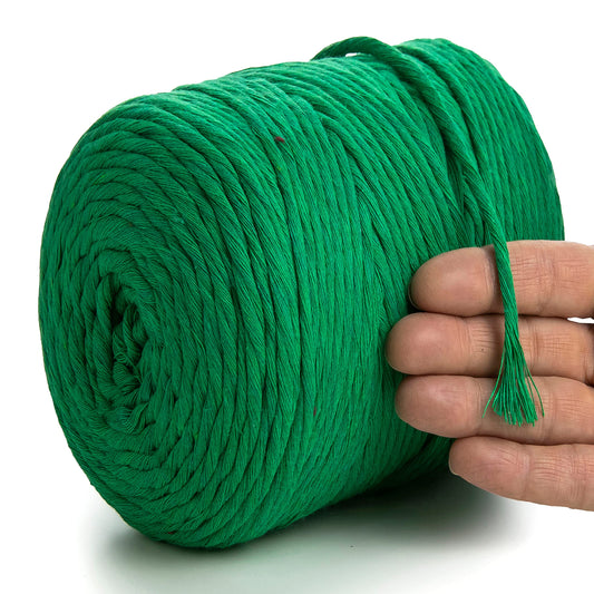 Macramé simple torsadé vert 4 mm 225 m