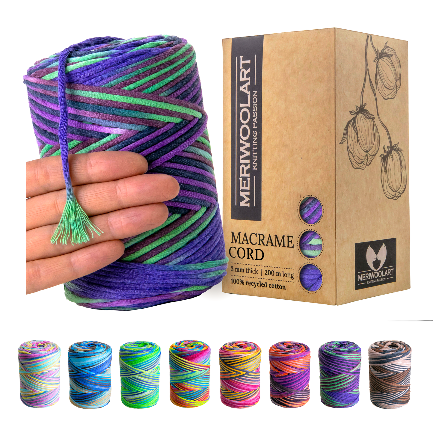 Licorne 26 Macramé simple torsadé 3 mm 200 m