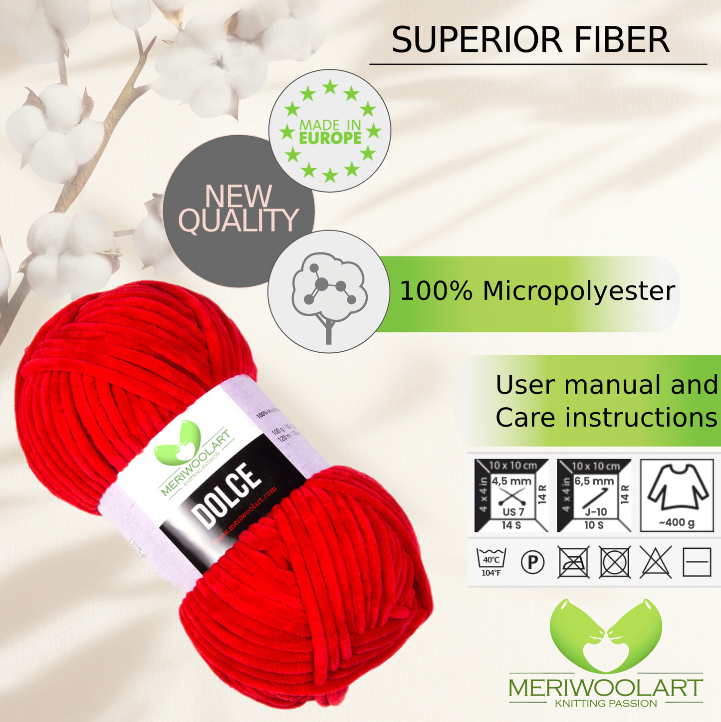DOLCE ROT MIKROPOLYESTER 100G 120M