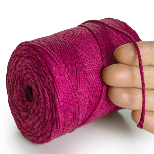 Coton Macramé Violet 2mm 250m