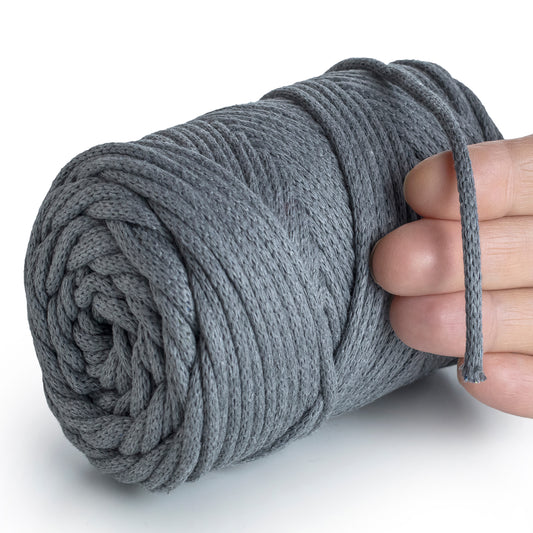 Cordon macramé gris foncé 4 mm 85 m