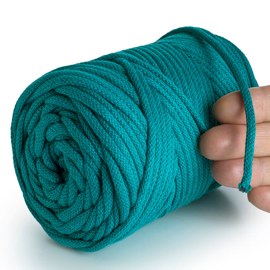Cordon macramé vert d'eau 4 mm 85 m