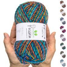 Laden Sie das Bild in den Gallery Viewer, PASSION-1244 MERINO WOOL YARNS 200M
