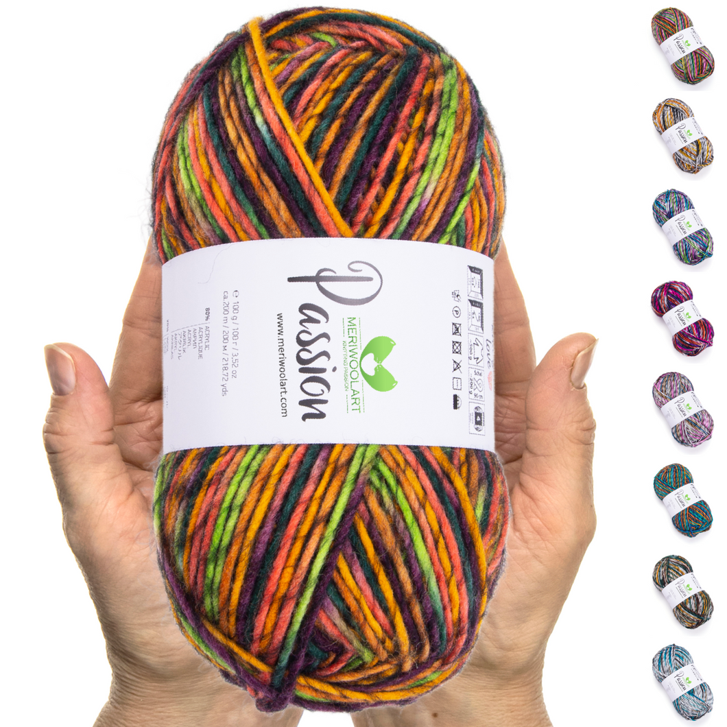 PASSION-1249 MERINO WOOL YARNS 200M