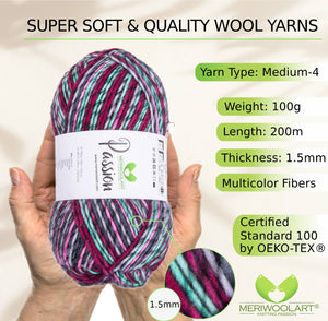 PASSION-1252 MERINO WOOL YARNS 200M