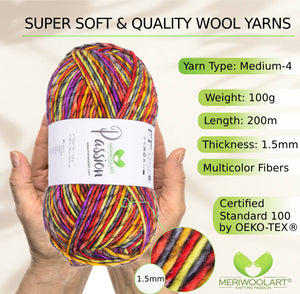 PASSION-1253 MERINO WOOL YARNS 200M