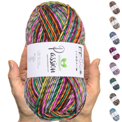 PASSION-1254 MERINO WOOL YARNS 200M