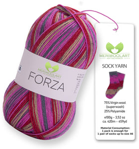 FORZA 2510 WOOL SOCK YARN 100g 420m