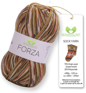 FORZA 2511 WOOL SOCK YARN 100g 420