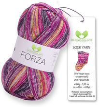 Load image into Gallery viewer, FORZA 2608 WOOL SOCK YARN 100g 420
