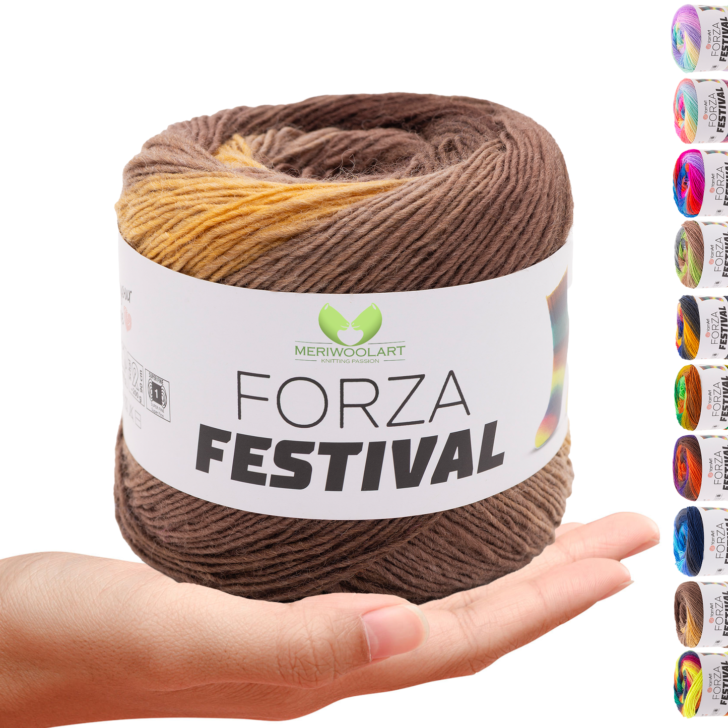 FORZA FESTIVAL 2901 WOOL YARN 100g 420