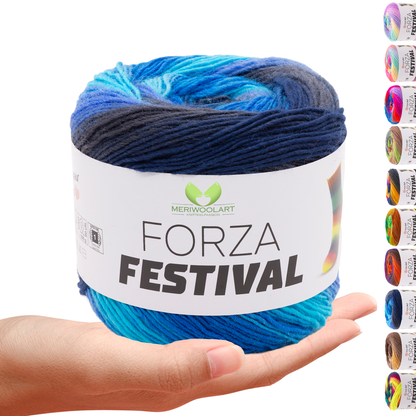 FORZA FESTIVAL 2902 WOOL YARN 100g 420