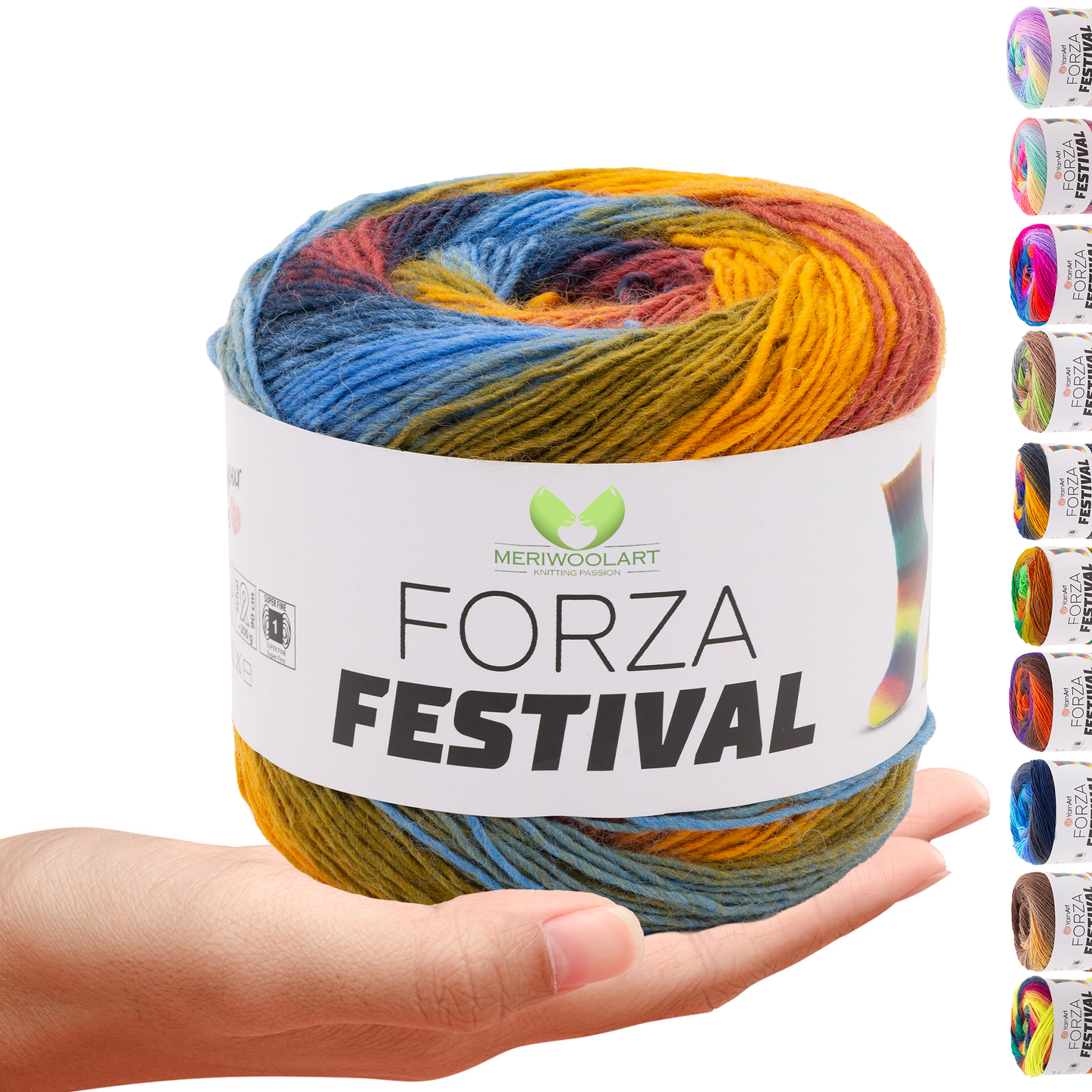 FORZA FESTIVAL 2905 WOOL YARN 100g 420