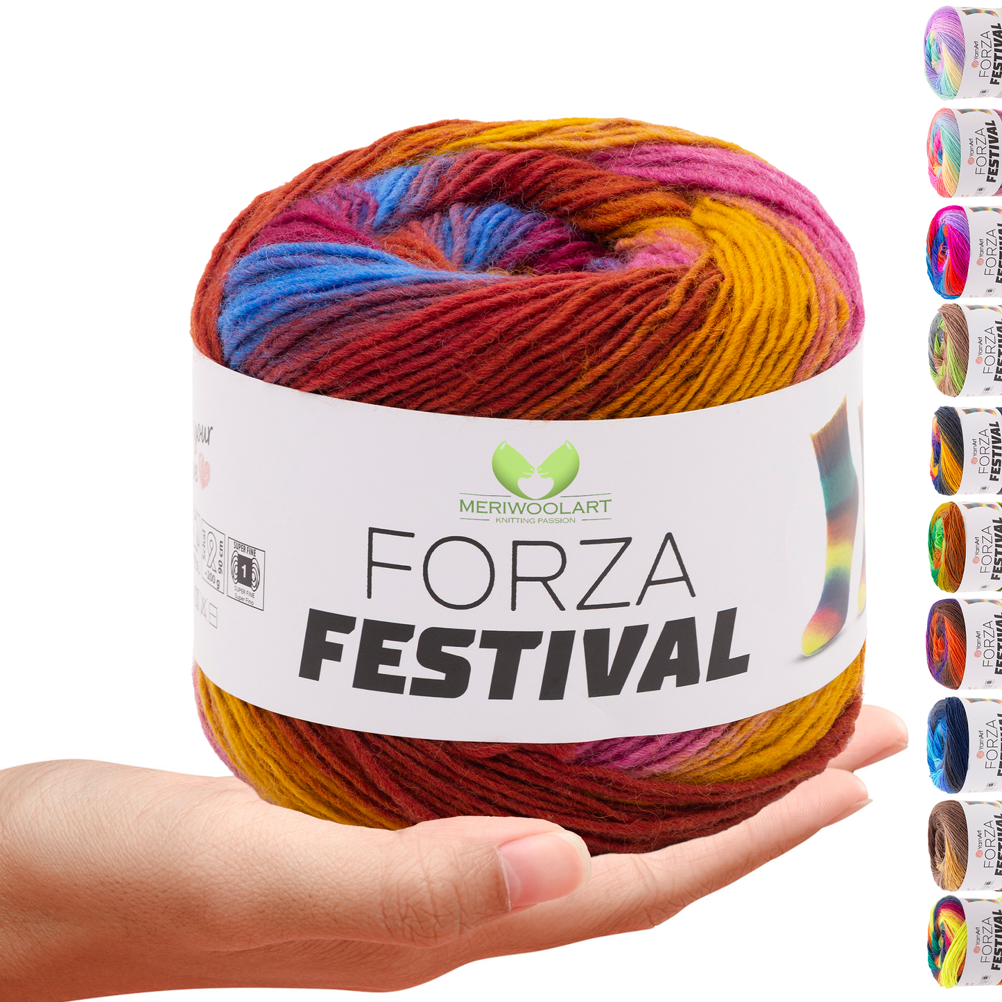 FORZA FESTIVAL 2906 WOOL YARN 100g 420