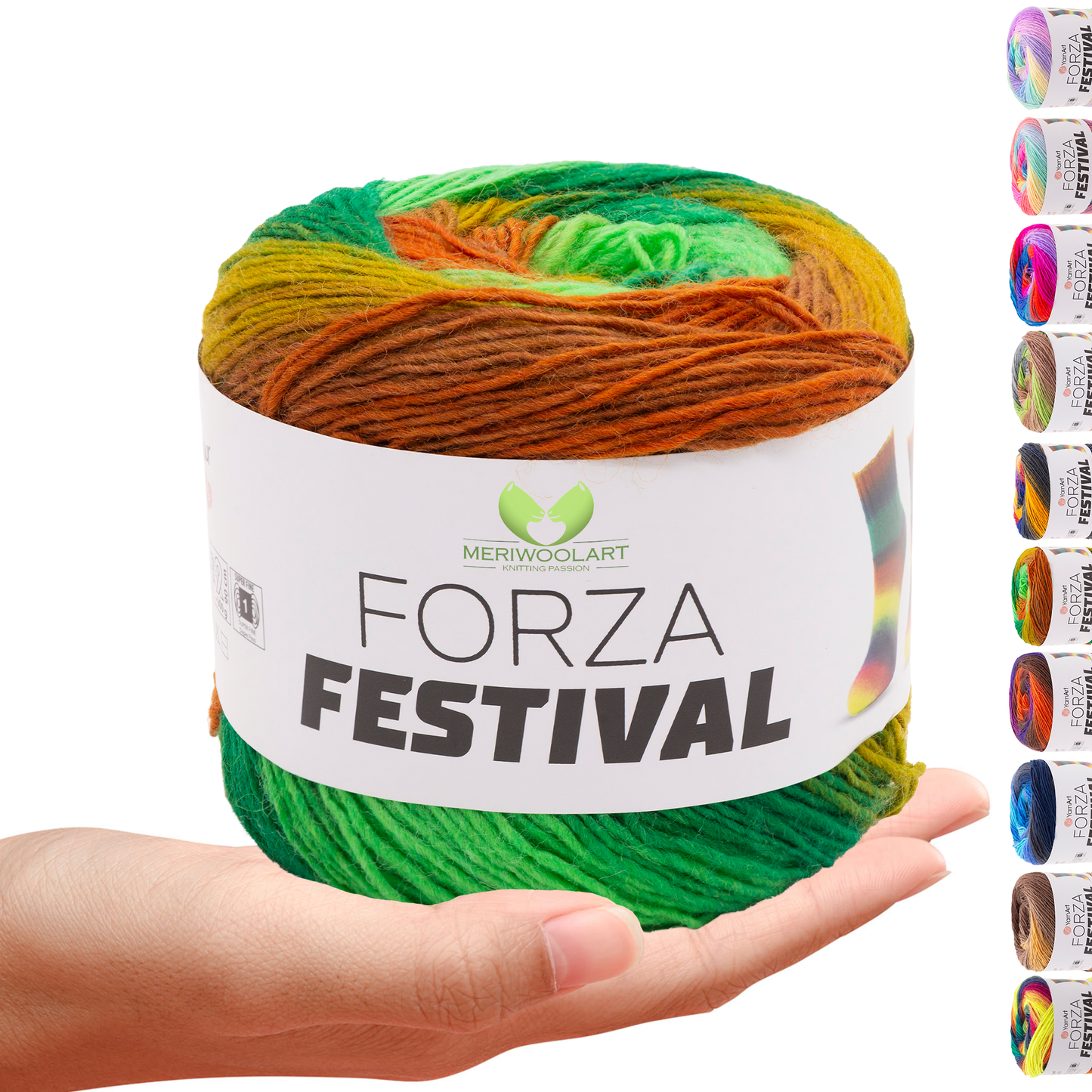 FORZA FESTIVAL 2907 WOOL YARN 100g 420