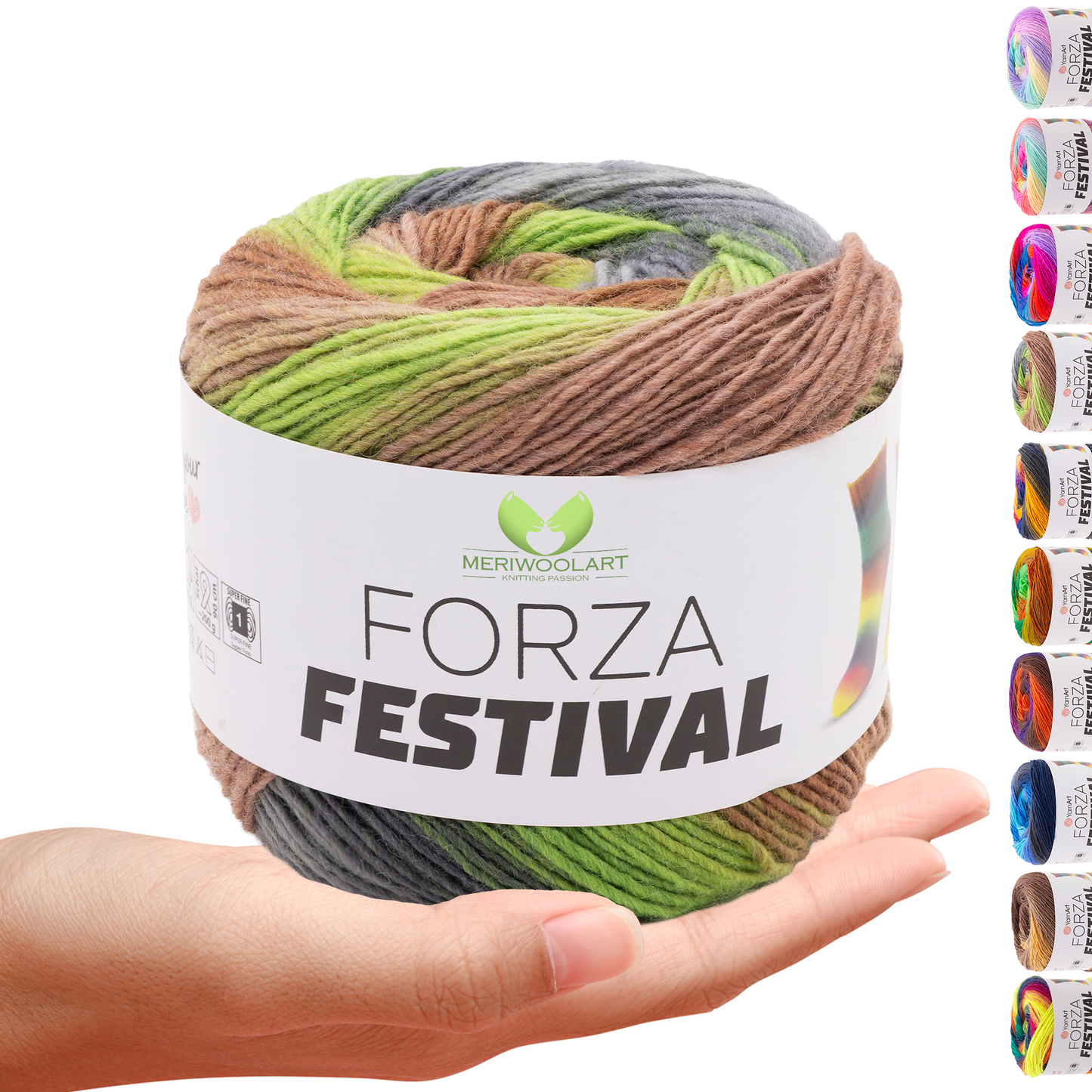 FORZA FESTIVAL 2910 WOOL YARN 100g 420